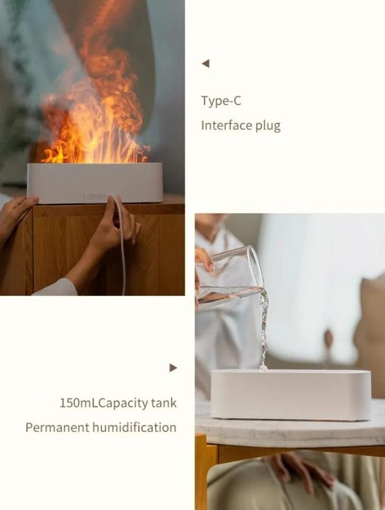 Round Flame Aroma Diffuser